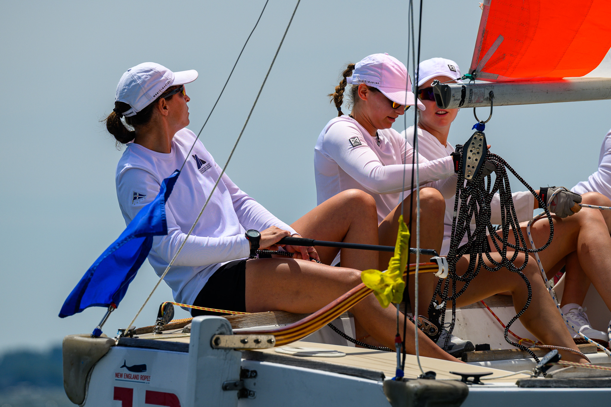Megan Thomson (NZL) 2.0 Racing narrowly missing out on the semifinal cut. Photo: Ted Morgan