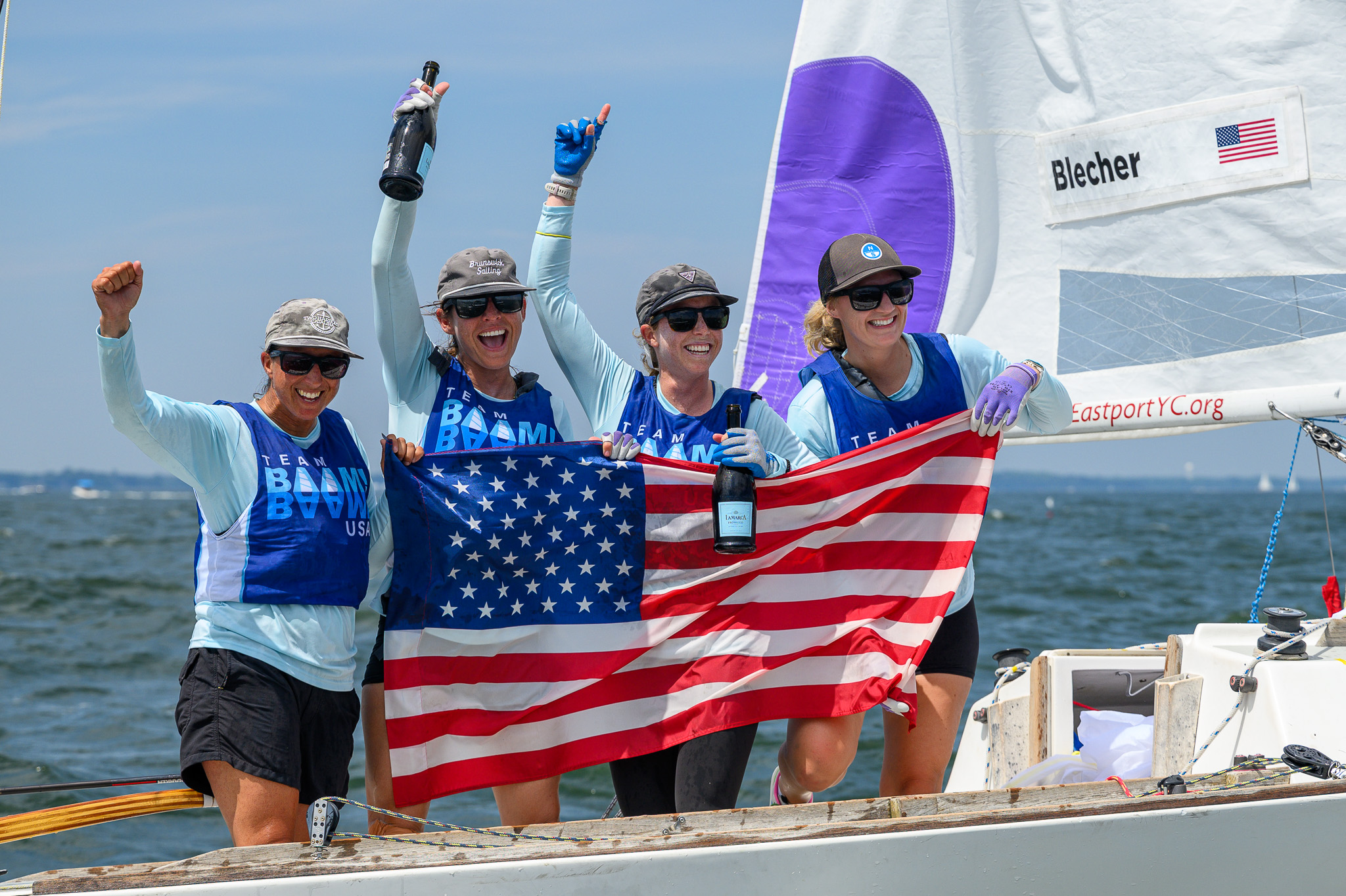 Team BAAM (left to right): Allie Blecher, Beka Schiff, Ali Blumenthal Stokes, Katja Sertl. Photo: Ted Morgan
