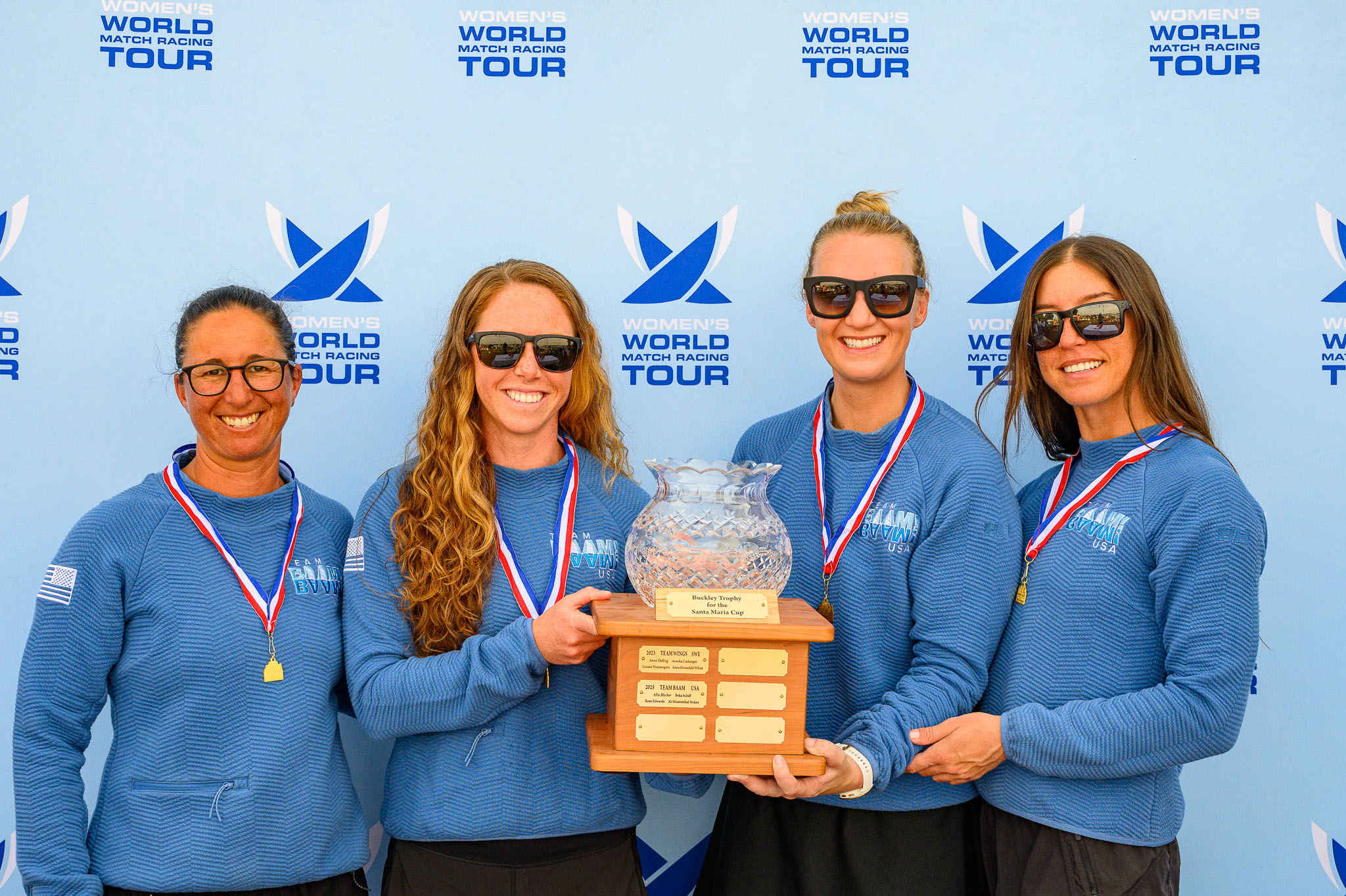 Winners Team BAAM / USA (left to right): Allie Blecher, Ali Blumenthal Stokes, Katja Sertl, Beka Schiff. Photo: Ted Morgan