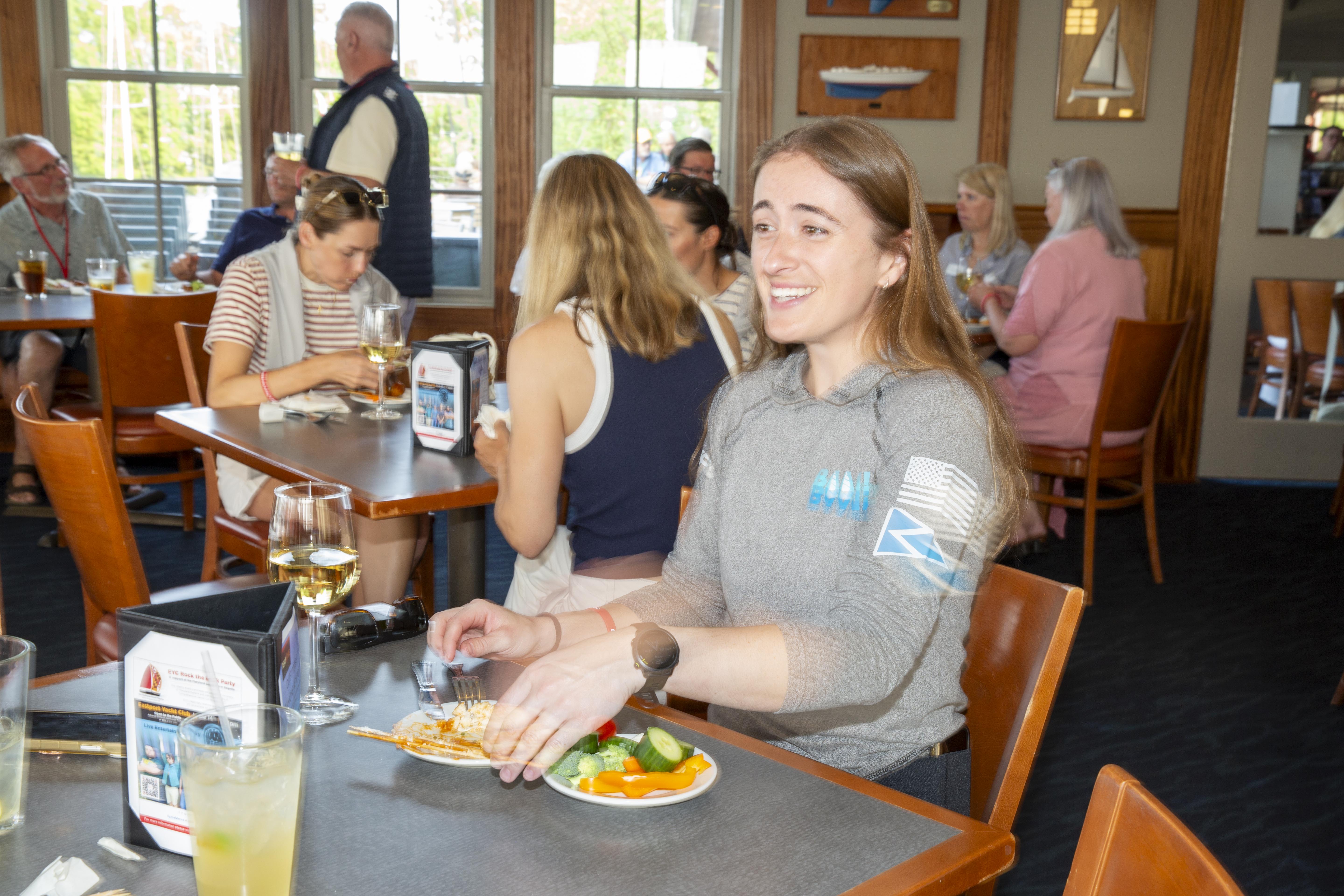 Boats preparing to launch
